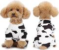 Adorable Cow Print Dog Pajamas – Lightweight, Cozy Four-Legged Outfit for Small to Large Dogs and Cats, Soft and Snuggly Pet Wear for Everyday Comfort and Cuteness.S
