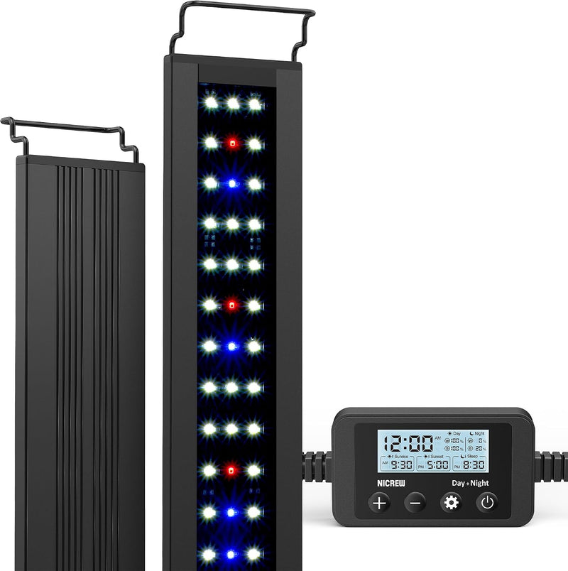 NICREW C10 Plant Aquarium Light, 18-24 in, 13W, Full Spectrum with Timer