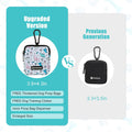WINPAWS Dog Treat Pouch with Training Clicker,Waterproof Nylon Fabric Poop Bag Holders for Leashes,Hands Free Small Dog Walking Bag with Carabiner, Pet Puppy Training Walking Essentials (Dinosaur)