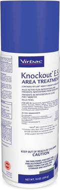 Virbac KNOCKOUT® E.S. Area Treatment Carpet Spray, Kills Fleas, Flea Eggs, Flea Larvae, and Prevents Infestations, 16 oz