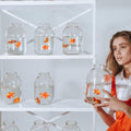 Sumind 15 Pcs Fake Goldfish Plastic Floating Artificial Goldfish for Tank