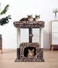 SYANDLVY 27" Cat Tree for Indoor Cats, Activity Tower with Scratching Posts