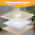 Dog Pee Pad Holder for Small and Medium Dogs, Two-Layer Mesh Dog Potty Tray, Indoor Puppy Pad Holder for Potty Training, Gentle on Paws, Easy-Clean Leak-Resistant Fits 22 × 22 Inches Pee Pads
