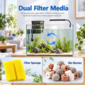 10 Gallon Fish Tank Set Glass Aquarium Kit Starter Set