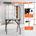 VEVOR Pet Grooming Table, 32 x18 Inch with Height Adjustable Arm, 220LBS Static Weight Capacity, Foldable Dog Groom Station with No-Sit Haunch Holder with Grooming Loop, for Medium and Small Dogs