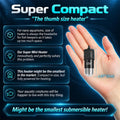 AquaMiracle 5V/2A USB 10W Super Mini Aquarium Betta Heater for Tanks up to 1 Gal