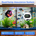 MQ Submersible Aquarium Heater Auto Thermostat, 300W Fish Tank Heater for 35-60 Gallon with LCD Digital Aquarium Thermom
