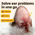 Cassiel pet Ear Drops for Ear Infection Treatment, Ear Mites Treatment, Dog Yeast Soothing Cleansing, Ear Wax Removal, Itchy Ear Relief for Dogs and Cats | 20 ml 0.67 FL OZ