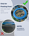 Pawfly Fish Feeding Ring for Aquarium, Feeding Ring with Suction Cup, Small Round Fish Feeder Ring Circle Floating Food 