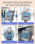 Expandable Cat Dog Carrier: NOBLE DUCK Soft-Sided Pet Carrier Airline Approved Large Small Medium Collapsible Portable T