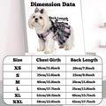Dog Plaid Dress Harness and Leash Set with Pearls Bow Adjustable Puppy Dress Mesh Vest Bow Knot Pet Clothes for Cute Sma