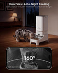 Automatic Cat Feeder with Camera - 7L/29 Cups Auto Dog Feeder with Large Food Tray & 1080P Night Vision, Elevated Bowl, 