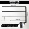 Saddle Pad Rack 4 Bar Wall Mount, Horse Blanket Holder 180 Degree Swing Rack Arms Saddle Rack Wall Mount for English Sad