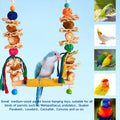 XLpeixin Bird Swings Toys for Parakeets Parrot,Natural Bird Perch Cage Hanging Chew Toys for Conures Budgerigars Finches Parrots Lovebirds and Small Medium Birds