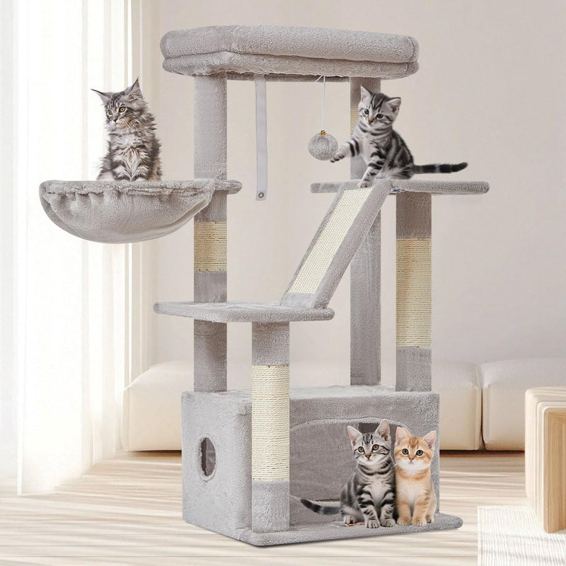 Taoqimiao Cat Tree, 38.5In Cat Tower for Indoor Cats, Suitable for Kittens