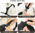shudyear Cat Chest Harness and Leash Set Adjustable Anti-Escape Soft Mesh Cat Vest for Walking Outdoor