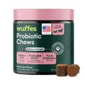 Wuffes Daily Probiotic for Dogs - Supports Digestive Health, Gut Balance, and Immune System - with Prebiotics, Marshmallow Root, and Pumpkin Powder - 60 Soft Chews