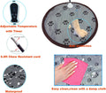 DEOMAN Pet Heating Pad for Small Dogs & Cats - Electric Heated Bed with Timer, Chew Proof, Easy Clean, Round - D16 inch