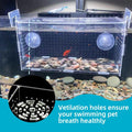 Fish Breeding Box, Acrylic Isolation Box Separator for Aquarium Hatchery Incubator with Suction Cups for Baby Fish Shrim