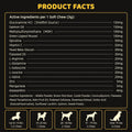 HipyPaw 4-in-1 Muscle Gain Chews for Dogs: High Protein Supplement with BCAAs, Glucosamine & Salmon Oil – Premium Muscle Builder for All Breeds, Puppies to Senior – Salmon Flavor Soft Chews, 100 Tabs