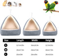Large Winter Warm Bird House and Bird Bed for Cage with Soft Plush Hanging Hammock & Hut Tent, Hideaway Sleeping Nest fo