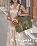 Pecute Dog Purse Carrier, Dog Carrier with Pockets for Small Dogs, Fits Dogs 5 lbs to 9 lbs, Cat and Puppies Tote Bag, O