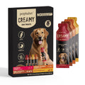 PETPHABET Lickable Squeeze Treats for Dogs, Creamy Puree Dog Food Meal Topper, Puppy Pouch Treats for Training and Enrichment, Healthy High Protein Variety Pack (11.2 oz / 8 Pack)