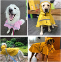 HAPEE Dog Raincoats with Reflective Strip Hoodie,Poncho Jacket for Large Dogs fit Golden Retriever Doodle
