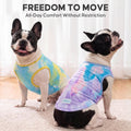 KYEESE 2Pack Dog Cooling Shirt, Breathable Dog Shirt for Small Medium Dogs, Sun Protection Dogs Cooling Vest Tank Top, Lightweight Soft Sleeveless Summer Pet Clothes, Purple+Blue, XL