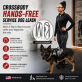 ActiveDogs Hands Free Dog Leash, Crossbody Waist Leash, 7.5 ft