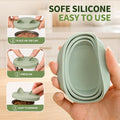 OHMO 2 Pack Dog Food Can Lids, (3, 12, 14oz etc.) Universal Size BPA Free Silicone Covers for Cat and Pet Food, Light Green