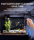 5 Gallon Fish Tank Aquarium Starter Kit with Filter Light Lid Rimless Glass