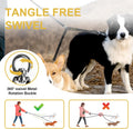 MingXpet 2 Dog Leash, Dog Leash for 2 Dogs, 360° Swivel No Tangle Double Walking Training Leashes for Large Dogs that Pu