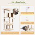 Globlazer Cat Tree Tower with Scratching Post for Indoor Cats, F53