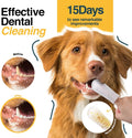 Pack of 90 Dog Teeth Cleaning Wipes - No-Rinse Dog Toothbrush & Effective Dog Dental Wipes (1.5 x 3.15 in)