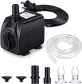 CWKJ Fountain Pump, 220GPH(15W 900L/H) Submersible Water Pump, Durable Outdoor Fountain Water Pump with 6.5ft Tubing (ID