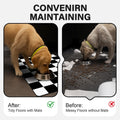 Pet Feeding Mat, 16"x 24" Absorbent Dog Food Mat, Checkered Cat Bowl Mats, Easy to Clean Pet Placemats, Quick Dry Dog Wa