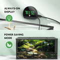 PAIZOO LED Rechargeable Reptile Thermometer Hygrometer Always-on Display