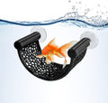 Betta Fish Hammock, White Floating Resting Leaf with Suction Cup - Aquarium Perch Ledge for Bettas, Shrimp, and Nano Fis