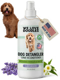 We Love Doodles Dog Detangler Spray - Leave-in Conditioner for Dogs - Dog Detangling Spray - Dematting Spray for Dogs - Tangle Remover - Made in The USA (Lavender)