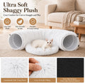 Warm Fluffy Plush Cat Dog Tunnel Bed Under Christmas Tree Big Tube Playground Toys 3 FT Diameter Longer Crinkle Collapsi