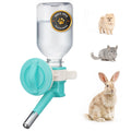 Choco Nose Patented No-Drip Water Bottle/Feeder for Puppies/Toy-Small Breed Dogs/Rabbits/Cats/Chinchillas and Other Small Pets and Animals - for Cages or Crates 10.2 oz. Nozzle 13mm, Aqua (C528)