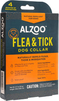 ALZOO Plant Based Flea & Tick Dog Collar - Helps Repel Fleas, Ticks & Mosquitoes - 100% Plant-Based Active Ingredients -