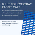 Premium Plastic Rabbit Cage Mats (Gray, 2 Pack) | 15x10 Mat