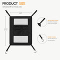 Dog Car Barrier for Backseat, Pet Safety Net with Storage Pockets, Prevents Dogs from Jumping to Front Seat, Easy Install, Fits Most Cars SUVs Trucks