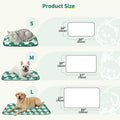 NWK Pet Cooling Mat Q-Max>0.345 Fabric for Dogs & Cats (Green Leaf, Medium)