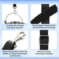 10 Pcs Horse Bucket Strap Hangers, Adjustable 20 to 31 in