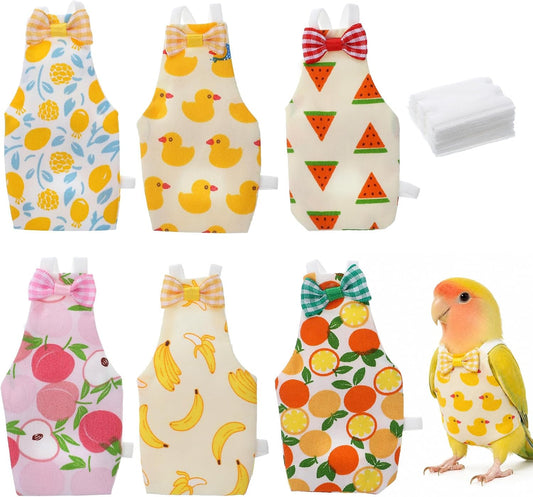 Bird Diaper with Waterproof Inner & Diapers Replacement