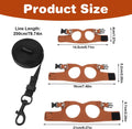 Bearded Dragon Harness and Leash Set, 3 Sizes Adjustable Reptile Leash with Nylon Traction Rope, Escape Proof Lizard Wal
