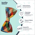 Huxley & Kent Pet Bow Tie for Dogs & Cats, Fall Check, Small/Medium